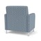 Lesro Siena Wide Guest Chair, Brushed Steel, RS RainSong Back, MD Titan Seat, RS RainSong Panels SN1201 - alternate 2